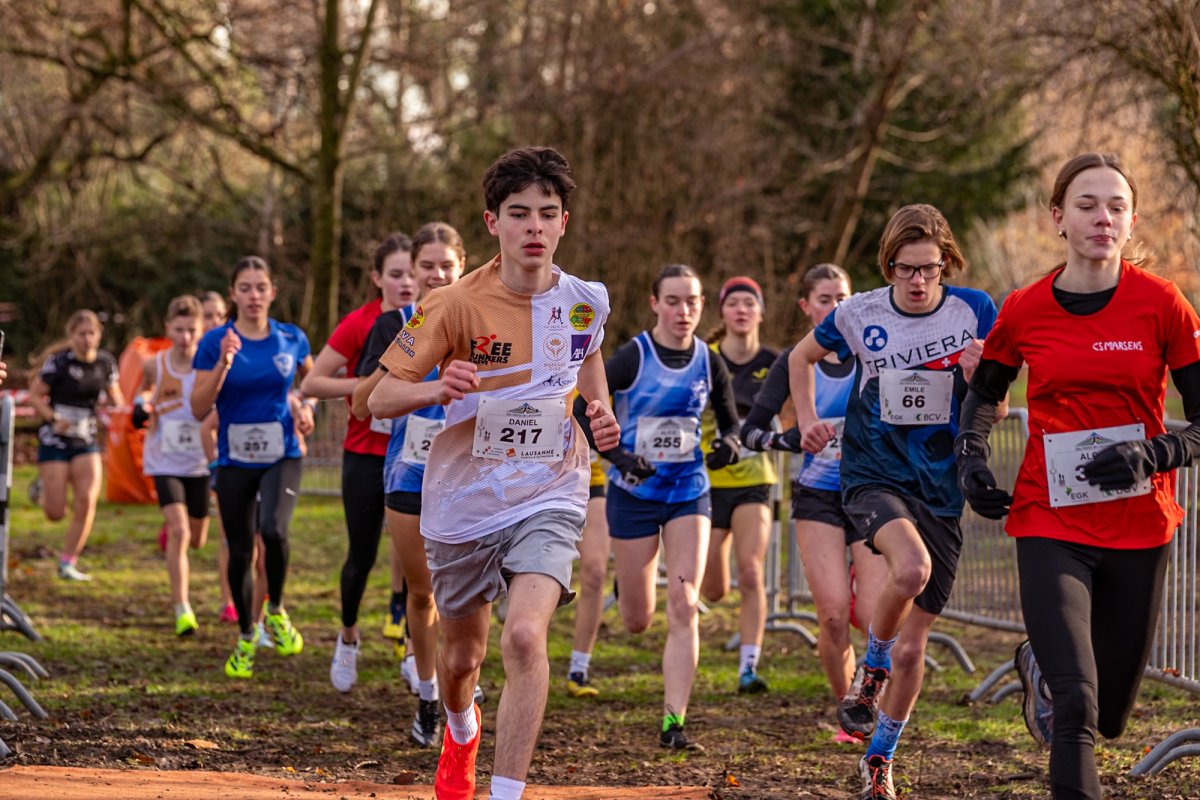 Michael Photographie Cross de Lausanne arrivée