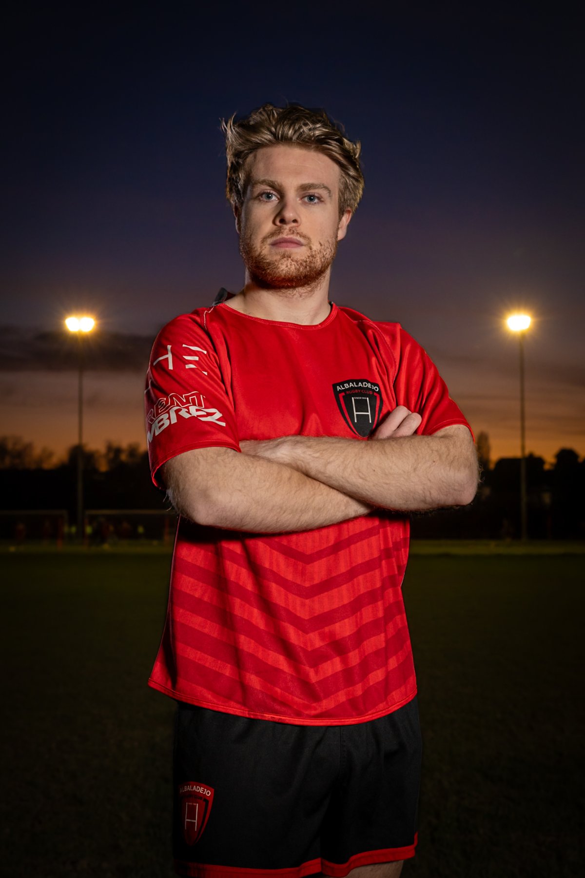 Michael Photographie Albaladejo Rugby Club Lausanne portrait rugbyman prend la pose